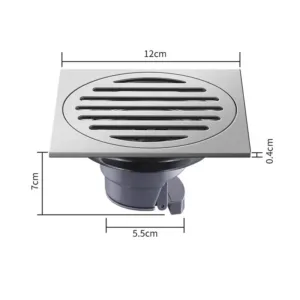 Drenaje de piso antiolor SS304